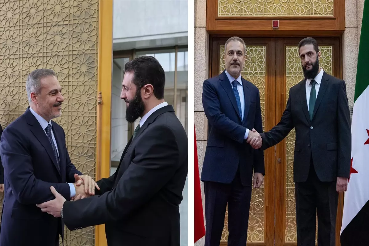 Şam’daki tarihi ziyarete damga vuran kareler